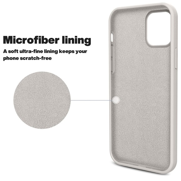 iPhone 12 Pro Max Silicone Phone Case, Stone - Picture 7 of 14